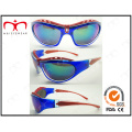 Design especial e brilhante óculos de sol de esportes colorido (lx9850)